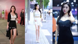 【抖音性感美女街拍穿搭合集\u0026車模 模特】tik tok 2021 China sexy beauty Street shot model  auto salon girls