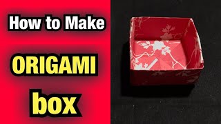 How to Make Easy Origami Box Tutorial | DIY | Masu Box