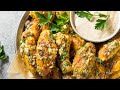 Crispy Garlic Parmesan Wings | Oven Baked