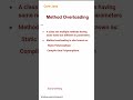 Method Overloading  (13) #corejava