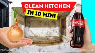 Speed cleaning! A clean kitchen in 10 min