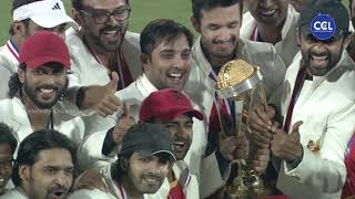 Akhil Akkineni and Venkatesh Celebrate the Win in the Final Game. Chennai Vs Hyderabad Presentation