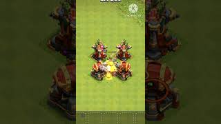 multi archer tower + Riacotiate canon vs Royal Champion#cannon#multi#royal #coc#archer#cannon#shorts