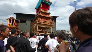 西条祭り 2024 市塚屋台　差し上げ