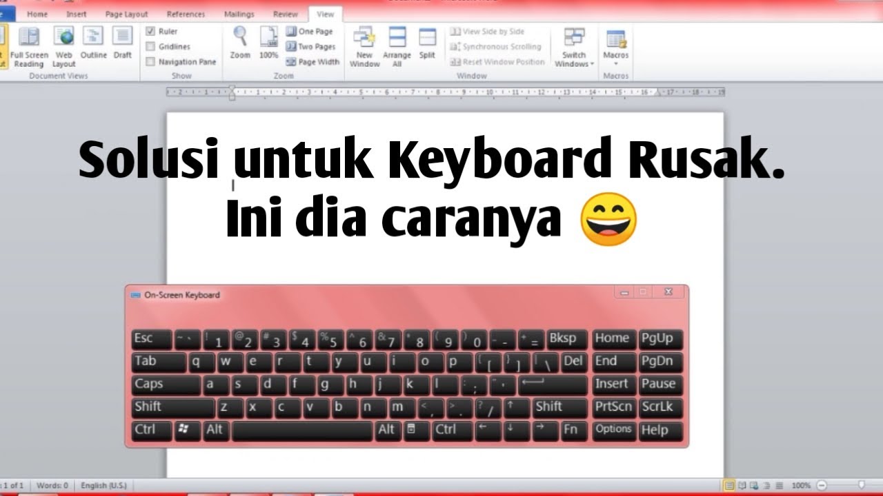 Keyboard Komputer Di Layar - Homecare24