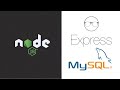Node.js & Express : How to connect to MySQL database