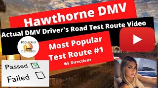 *ACTUAL TEST ROUTE* Hawthorne DMV Driver's Test Route #1- Behind The Wheel License Driving Education