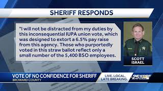 No confidence vote for Broward Sheriff