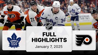 NHL Highlights | Maple Leafs vs. Flyers | January 07, 2025