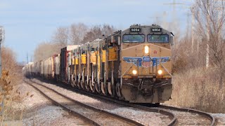 UP 6004 leads UP ALPR at collage ave Milwaukee wi