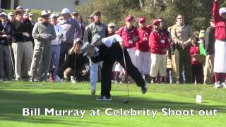 Condoleezza Rice and other celebs swing into action in Pebble Beach at AT\u0026T pro-am.