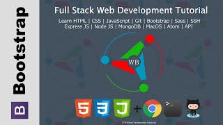62. Bootstrap 4 Adding button and labels in login form - Full stack web development Tutorial Course