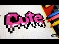 Handmade Pixel Art - How To Draw Cute Graffiti #pixelart