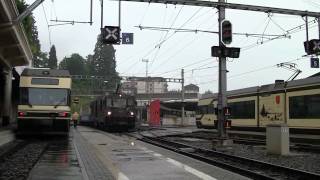 MOB regional zug hauled by GDe4/4 Black @ Montreux