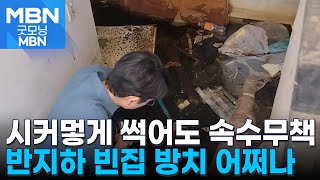 물 썩고 벌레 끓어도…손 못 대는 반지하 빈집 [굿모닝 MBN]