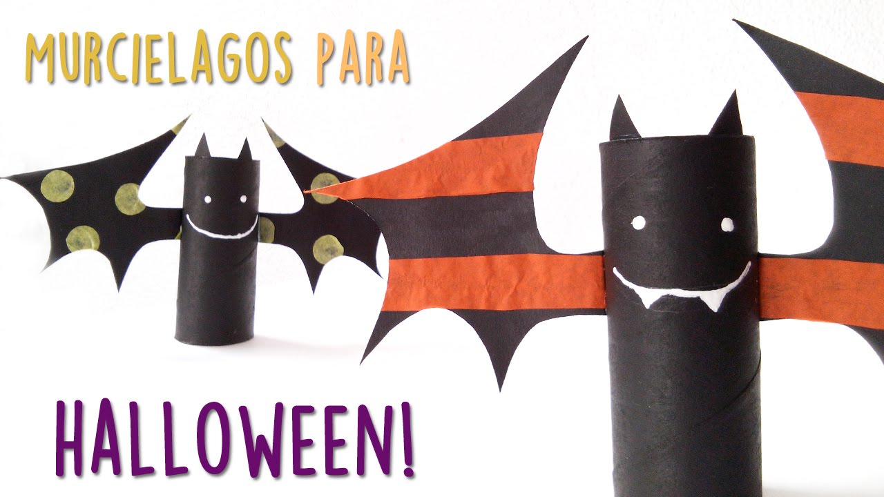 DIY - Murciélagos Para HALLOWEEN! - YouTube