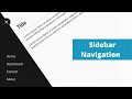 Animated Off Canvas Sidebar Navigation Menu using HTML, CSS & JavaScript.