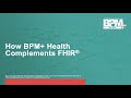 How BPM+ Health Complements FHIR