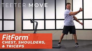 27 Min Chest, Shoulders, & Triceps Workout | FitForm Home Gym | Teeter Move