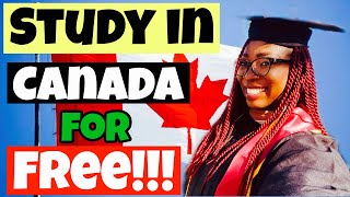 How to Study in Canada for free ✈️🌎💸Zero Budget study abroad destination!!! 🌈💰✨