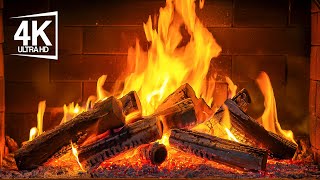 Cozy Night by the Fireplace Ambience🔥Fireplace 4K ULTRA HD | Christmas Fireplace 2025