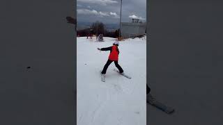 MTB offseason - learning to ski at Pohorje, Maribor #skiing #snow #sneg #smucanje