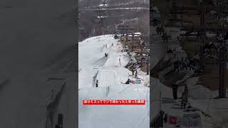 バックフリップ　事故った#フリースキー #hakuba47 #事故映像