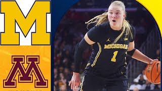 Michigan vs Minnesota | Women's College Basketball, Jan 22 2025