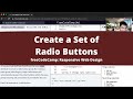 Create a Set of Radio Buttons (Basic HTML and HTML5) freeCodeCamp tutorial