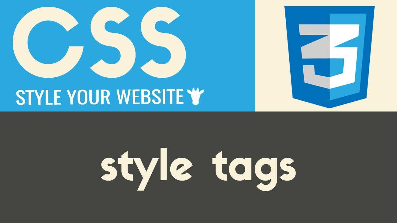 Style Tags | CSS | Tutorial 9 - YouTube