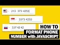 Auto Format Phone Number with SINGLE JavaScript sentence | Cleave.js Tutorial