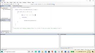 While Loop, For Loop, Do While Loop, Break, Continue, Nested Control Structures - Using Java