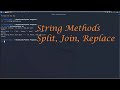 String Methods - Split, Join, Replace | Python Programming - Leisure Codes