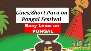 Lines on Pongal | Short Essay on Pongal festival in English 10 lines