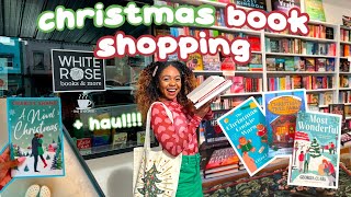 come CHRISTMAS BOOK SHOPPING with me *book recs + a haul hehe*