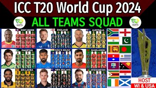 T20 World Cup 2024 - Schedule & All Teams Squad | All Teams Squad T20 World Cup 2024 | T20 WC 2024 |