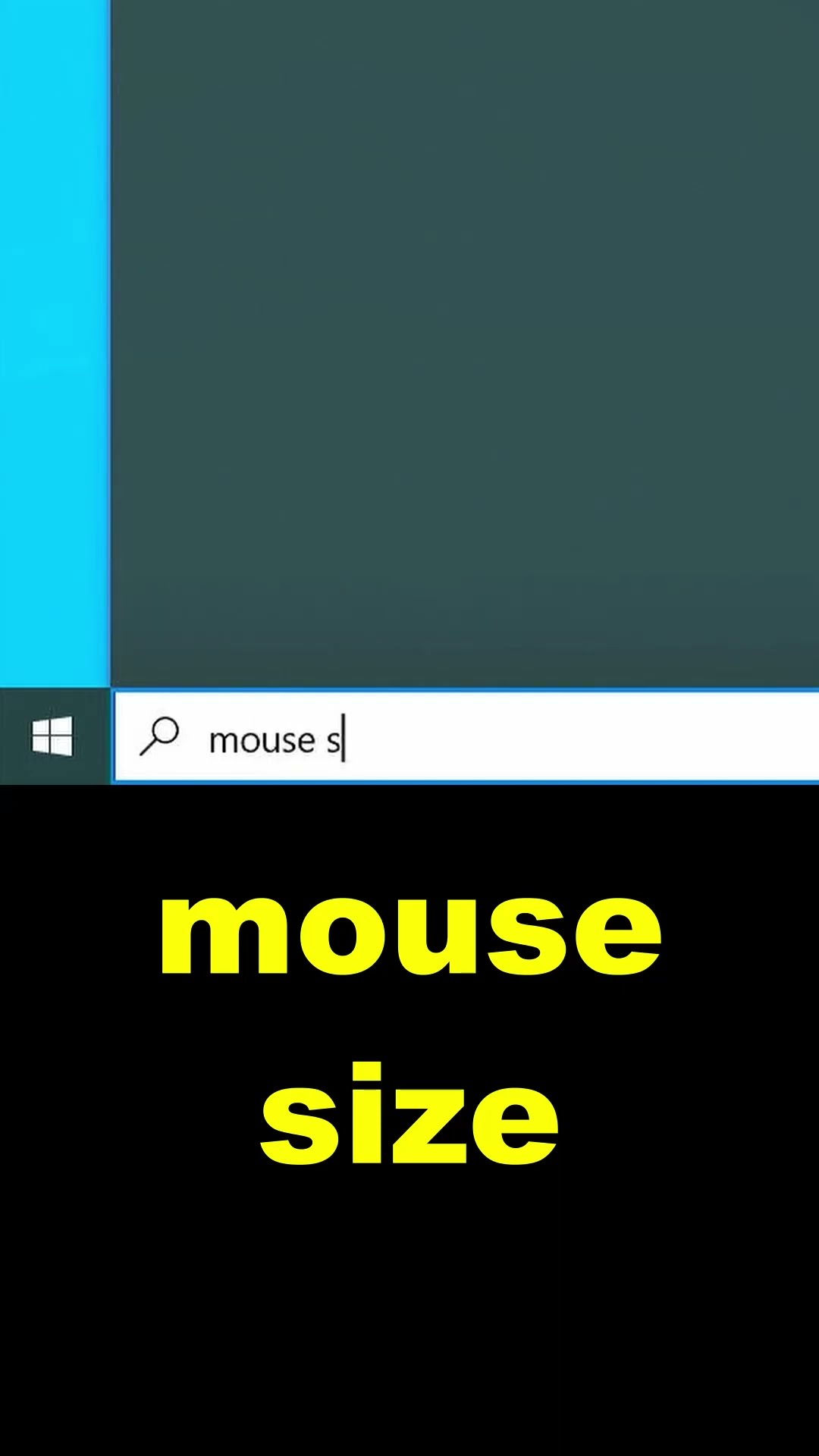 Change Mouse Pointer Size in Windows