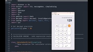Python ASMR. Calculator App with Python