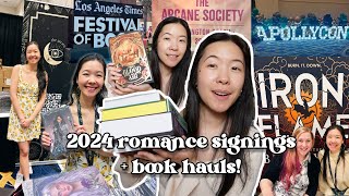 2024 Romance Book Signings + Book Haul + Travel Vlog! (ApollyCon + Arcane Society)