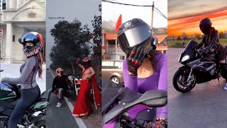 Deewaane -Lady biker tiktok , Cute girls riding bikes, Motorcycle reels- Freetime Tiktok,