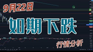 2022年9月22号比特币以太坊行情分析