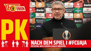 "Der Wahnsinn geht weiter!" I Pressekonferenz I Union Berlin - Ajax Amsterdam | Europa League