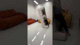 Sofa unboxing display.#sofa #sofas #sofabed #sofadesign #compressed #compression #vacuumsofa