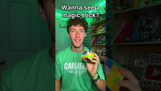 IMPOSSIBLE Rubik’s Cube Magic Trick 😳🤯 #shorts