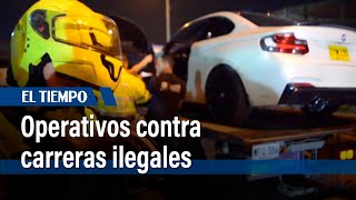 Operativos contra carreras ilegales en Bogotá | El Tiempo