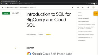 Introduction to SQL for BigQuery and Cloud SQL | GSP281 | Solution