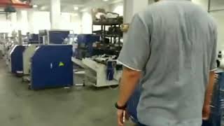 Cling film rewinding machine manufacture workshop from China