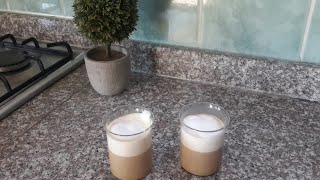 Evde makinesiz Latte yapımı