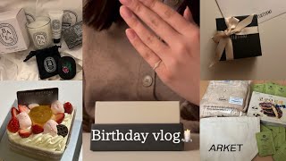 【vlog】1月の日常🎂/ZARAセール/diptyque購入品🥀/TSUTSUMI💍/憂鬱な気分の解決方📚