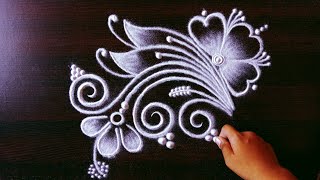 daily use rangoli | rangoli | rangoli design | muggulu | freehand rangoli | rangoli kolam | रांगोळी